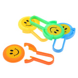 Maxbell 4pcs Smile Face Flying Disc Prizes for Classroom Teacher, Pinata Filler Toy