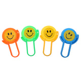 Maxbell 4pcs Smile Face Flying Disc Prizes for Classroom Teacher, Pinata Filler Toy