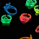 Maxbell 12pcs Colorful Plastic Rings Prizes for Classroom Teacher, Pinata Filler Toy