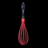 Maxbell New Handle Whisk Silicone Kitchen Mixer Balloon Wire Egg Beater Tool Red