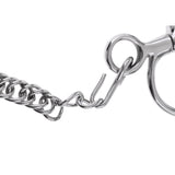 Maxbell 5 Inches Horse Bit Snaffle With Curb Chain and Curb Hooks -Durable and  Rustless