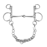 Maxbell 5 Inches Horse Bit Snaffle With Curb Chain and Curb Hooks -Durable and  Rustless