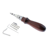 Maxbell 7in1 Stitching Edge Groover Leathercraft Groove Tool Adjustable for Handwork