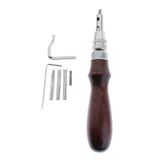 Maxbell 7in1 Stitching Edge Groover Leathercraft Groove Tool Adjustable for Handwork
