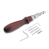 Maxbell 7in1 Stitching Edge Groover Leathercraft Groove Tool Adjustable for Handwork