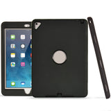 Maxbell Black Rugged Slim Shockproof Silicone Protective Case Cover for iPad AIR