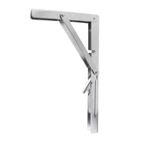 Maxbell 304 Stainless Steel Wall Mounted Folding Triangle Angle Shelf Support Bracket for Boat RV Yacht 59kg