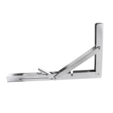 Maxbell 304 Stainless Steel Wall Mounted Folding Triangle Angle Shelf Support Bracket for Boat RV Yacht 59kg