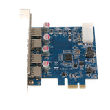 Maxbell 4-Port Super Speed USB 3.0 PCI Express Card With 4-pin IDE Power Connecter