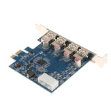 Maxbell 4-Port Super Speed USB 3.0 PCI Express Card With 4-pin IDE Power Connecter