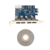 Maxbell 4-Port Super Speed USB 3.0 PCI Express Card With 4-pin IDE Power Connecter