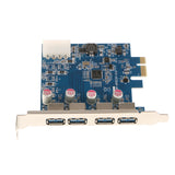 Maxbell 4-Port Super Speed USB 3.0 PCI Express Card With 4-pin IDE Power Connecter