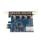 Maxbell 4-Port Super Speed USB 3.0 PCI Express Card With 4-pin IDE Power Connecter