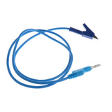 Maxbell 4mm Stackable Banana to Alligator Clip Test Probes Leads Electrical Testing Cable 15A Blue