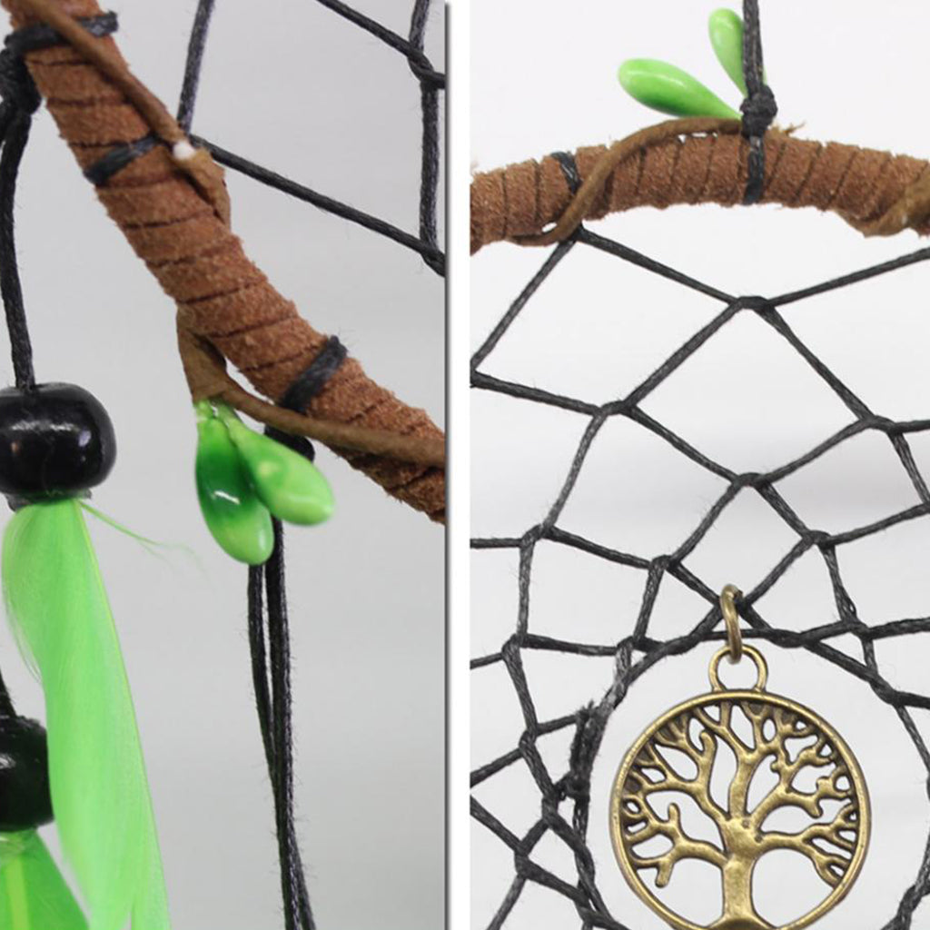 Maxbell Handmade Dream Catcher Green The Tree of Life for Home Wall Car Hanging Decoration Adornment