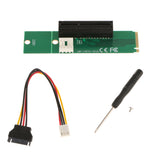 Maxbell NGFF M2 M.2 To PCI-E PCI Express 4x 1x Slot Card Adapter With SATA Cable