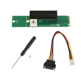 Maxbell NGFF M2 M.2 To PCI-E PCI Express 4x 1x Slot Card Adapter With SATA Cable