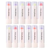 Maxbell Natural 4 Colors 12 Pieces Fruit Flavor Moisturizing Lipstick Lip Makeup Lip Gloss for Women Girls