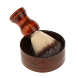 Maxbell Wood Men's Bristle Shaving Brush Shave Mug Bowl Barber Beard Soap Cup Set