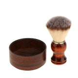 Maxbell Wood Men's Bristle Shaving Brush Shave Mug Bowl Barber Beard Soap Cup Set