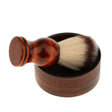 Maxbell Wood Men's Bristle Shaving Brush Shave Mug Bowl Barber Beard Soap Cup Set