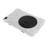 Maxbell White Full Body Protective Silicon Rubber Cover Case Stand for iPad Mini4 Tablets