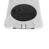 Maxbell White Full Body Protective Silicon Rubber Cover Case Stand for iPad Mini4 Tablets