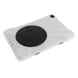 Maxbell White Full Body Protective Silicon Rubber Cover Case Stand for iPad Mini4 Tablets