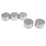 Maxbell 10x 60ml Round Aluminum Cosmetics Cream Empty Lip Balm Containers Jars Tin