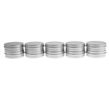 Maxbell 10x 60ml Round Aluminum Cosmetics Cream Empty Lip Balm Containers Jars Tin