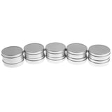 Maxbell 10x 60ml Round Aluminum Cosmetics Cream Empty Lip Balm Containers Jars Tin