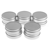 Maxbell 10x 60ml Round Aluminum Cosmetics Cream Empty Lip Balm Containers Jars Tin