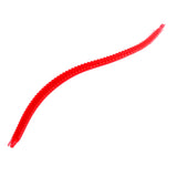 Maxbell 20Pcs Fishing Soft Lure Earthworm Bait with Red Artificial Rubber , Plastic Soft Earthworm Bait for Freshwater and Saltwater Species