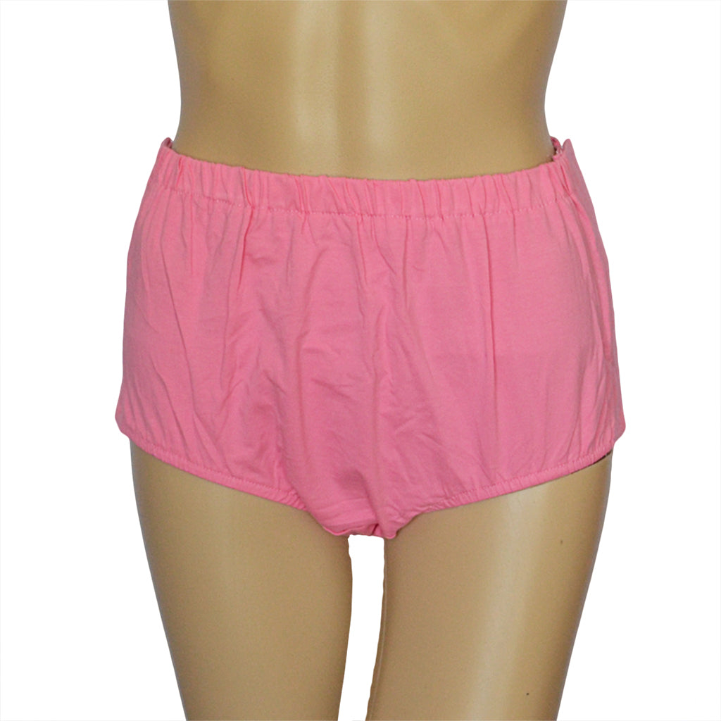 Maxbell Women Pure Cotton Snap-On Incontinent Pants for Elder Patient Rose Pink