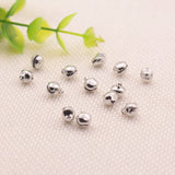 Maxbell 100Pcs 8mm Silver Plated Jingle Bells Hanging DIY Jewelry Making Handcrafts