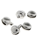 Maxbell 100Pcs 8mm Silver Plated Jingle Bells Hanging DIY Jewelry Making Handcrafts