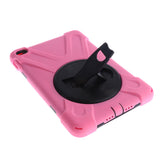 Maxbell Pink Full Body Protective Silicon Rubber Cover Case Stand for iPad Mini4 Tablets