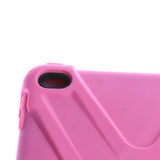 Maxbell Pink Full Body Protective Silicon Rubber Cover Case Stand for iPad Mini4 Tablets