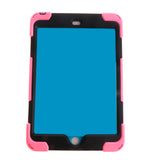 Maxbell Pink Full Body Protective Silicon Rubber Cover Case Stand for iPad Mini4 Tablets