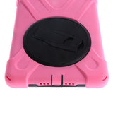 Maxbell Pink Full Body Protective Silicon Rubber Cover Case Stand for iPad Mini4 Tablets