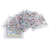 Maxbell 50 pieces Mixed 3D Nail Art Sticker for Nails Decoration Manicure DIY Design