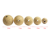 Maxbell 20 Pieces Round Metal Brass Loose Spacer Beads Charms for Jewelry Pendant Making 16mm