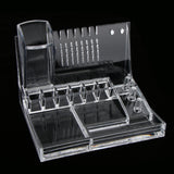 Maxbell Household Clear Acrylic Jewelry & Cosmetic Storage Makeup Case Organizer Box