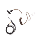 Maxbell 3.5mm Plug Earphone Single Covert Headset Acoustic Tube Earpiece & Microphone Compatible with Radio Devices