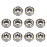 Maxbell 10pcs Replacement SKATEBOARD BEARINGS 608 zz (ABEC-7)- Double Shielded, Silver - Roller Skating