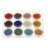 Maxbell 3600pcs Multicolor 2mm Loose Beads Glass Seed Beads for DIY Bracelets,Necklaces Jewelry Making Box Kit