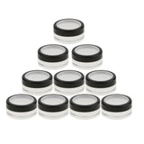 Maxbell 12PCS Makeup Plastic Refillable Empty Loose Powder Jar Pot Box Cosmetic Container Sifter Case 10g