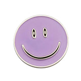 Maxbell Sturdy Smile Face Magnetic Golf Ball Marker Clip On Golf Cap Visor Gift Purple