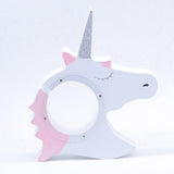 Maxbell Wooden Unicorn Money Boxes Cute Piggy Bank Coins Cash Storage Holder Kids Toy Gift White #2