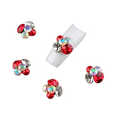 Maxbell 5pcs Dual-head Nail Art Dotting Painting Pen+10pcs Nail Art Decoration Charms Glitter Jewelry +1 Bottle Glue